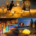 thumbnail image 5 of Luz solar al aire libre actualizada, llamas parpadeantes51LED Jormftte CPB-DE-WX233-3, 5 of 5