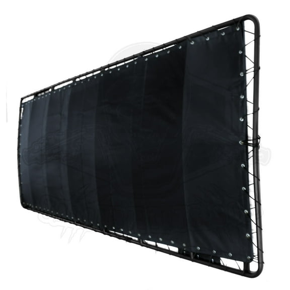 120" Topsail Bimini Style Canvas Golf Cart Roof / Tubular Sun Top - Black Usa