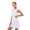 White, variant on Women's Sleeveless Exercise Tennis Dress with Shorts, Breathable Golf Workout Athletic Dresses with Undershorts & Pockets, 4 Colors, M-2XL, 2PCS Set