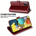 thumbnail image 1 of Premium Leather Wallet Case with Glass Screen Protector and RFID Blocking for Samsung Galaxy A71/A54/A53/A52/A52s/A51/A50/A30s/A34/A33/A32/A23/A21/A20, 1 of 5