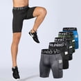 thumbnail image 2 of Sports Shorts Men Compression Running Shorts With Pocket Quick Dry Workout Gym Shorts Fitness Sport Leggings for Men, 2 of 9