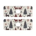 thumbnail image 7 of Yayeee Faucet Mat for Kitchen Sink 14.7" Diatomite Long Splash Guard Pad, Beige Christmas Forest, 2 Pack, 7 of 7