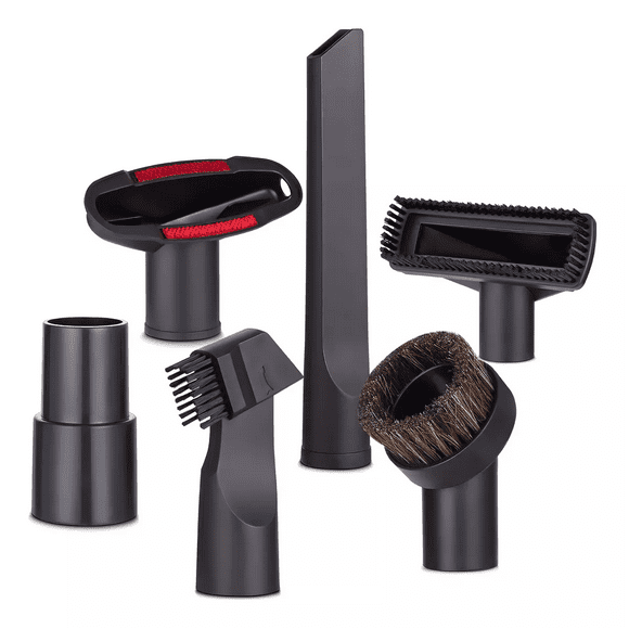 6 Pzs Accesorios De Repuesto Para Aspiradora, 32 A 35 Mm Color Negro