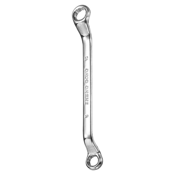 75 Degree Offset Box End Wrench 8mm x 10mm Metric 12 Point Mirror Chrome Plated Alloy Steel Double Box Wrenches Long Industrial Grade Torx Box Wrench Repair Tool