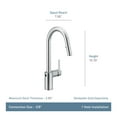 thumbnail image 7 of Moen 7565EWBG Align Single Handle Pull Down Touchless Kitchen Faucet in Brushed Gold, 7 of 7