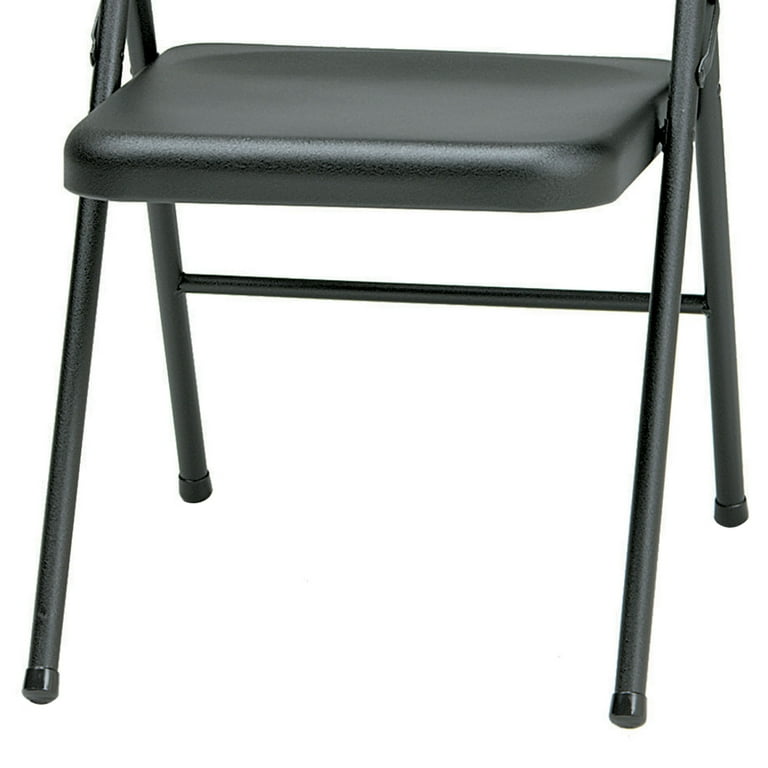 Meco Sudden Comfort All Steel Folding Chair, Black - Walmart.com