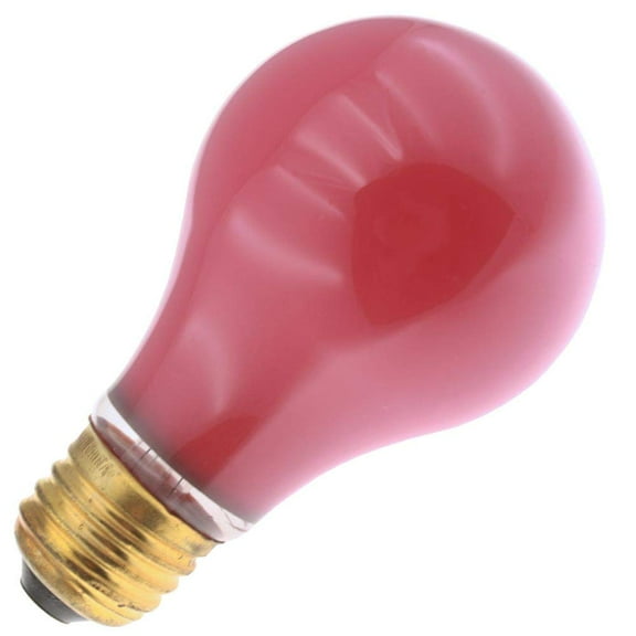 Industrial Performance Specialty/Decorative 40A/R, 40 Watt, 120 Volt, A19, Medium Base, Red Light Bulb