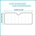 thumbnail image 4 of Reversible Car Windshield Sun Shade - 2x Dual-Layer UV Protection, 24x50 Inch, 4 of 7
