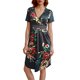 thumbnail image 1 of Vestido Informal Para Mujer, Fluido, Cómodo, Suave, Transpirable, Para Fiestas de Verano, Con Estampado Floral, Cuello Elegante, Estilo Túnica, 1 of 3