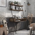 thumbnail image 5 of Furniture of America Annders 42-inch Leaning Desk, Reclaimed Brown Oak, 5 of 10