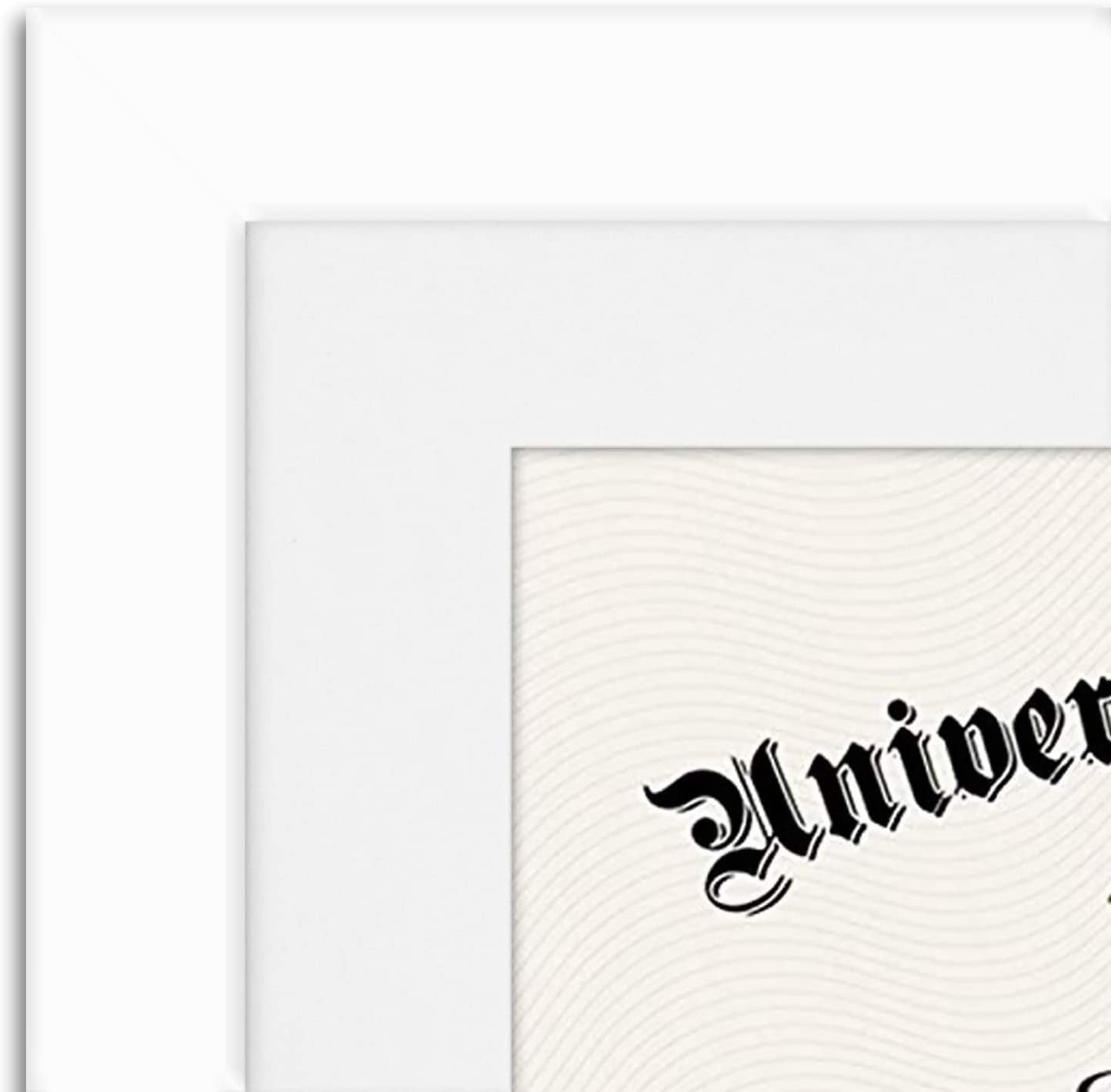 Americanflat 11x14 Black Diploma Frame | Displays 8.5x11 Diplomas with Mat or 11x14 Inch Without Mat. Shatter-Resistant Glass. Hanging Hardware Included! - 4 Pack