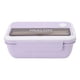 thumbnail image 1 of Fiambrera aislada morada con gran capacidad de 1100 ml: recipiente para ensaladas portátil y a prueba de fugas para uso en la oficina, 1 of 10