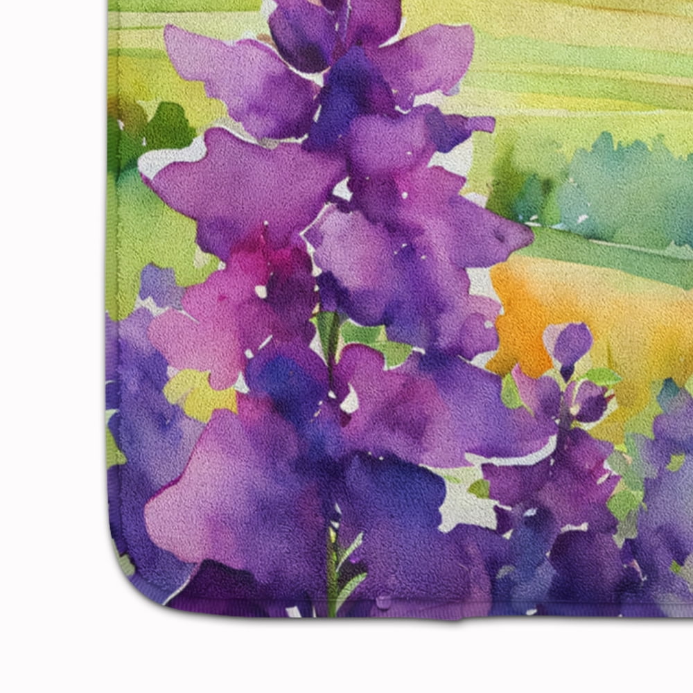 Carolines Treasures DAC1688RUG 19 x 27 in. Unisex Jersey Violet in Watercolor Memory Foam Kitchen Mat