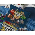 Monster Jam Truckin Palz Twin Bed Set with Comforter, Sheets for Kids Bedroom, 100 Microfiber