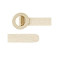 thumbnail image 2 of INSPIRE CHIC Women's Vintage Round Buckle Woven Belts Boho Waist Belt Beige Round Buckle, 2 of 5