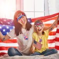 thumbnail image 4 of Parasom 86Pcs 4th of July Accessories Patriotic Party Favors Glasses Necklaces Handheld US Flags Blowouts Tattoos Independence Day Decorations Party Supplies, 4 of 7