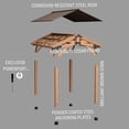 thumbnail image 6 of Backyard Discovery Norwood 14' x 10' Cedar Wood Gazebo, Galvanized Steel Roof, PowerPort, 6 of 12