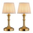 thumbnail image 1 of Set de 2 lámparas de mesa inalámbricas KDG, LED, 33 cm, 2,3 kg, bronce, 1 of 9