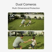 eufy Floodlight 3K Camera E340 Wired Dual Camera, 360° Pan & Tilt, Wi-Fi 6, No Monthly Fee