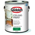 Glidden GrabNGo Interior Ceiling Paint Flat, White, 1 Gallon