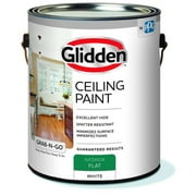 Glidden Grab-N-Go Interior Ceiling Paint Flat, White, 1 Gallon