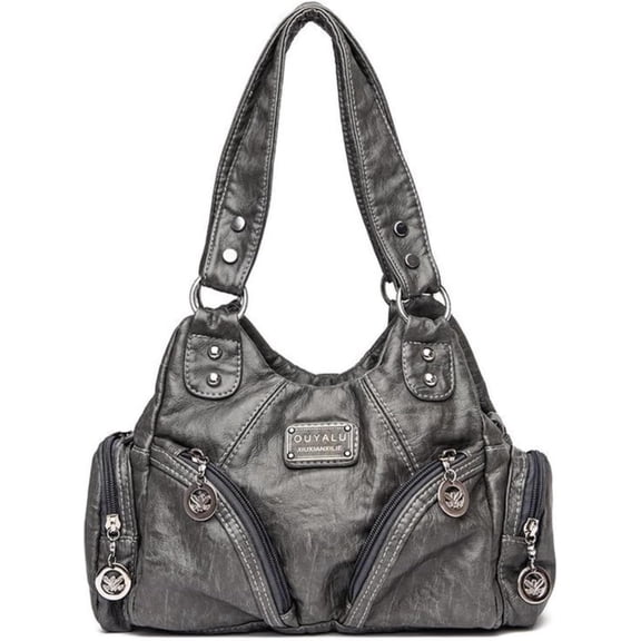 SPEKSEE Hobo Purses and Handbags for Women Leather Multi-Pocket Tote Bag with Zipper Daily Shoulder Bags