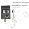 thumbnail image 5 of Termopar Tipo K con Enchufe, Sonda de Sensor de Temperatura para Medidor, de -50 A 1100 °C, Cable de 3,3 Pies, 0,5 X 300 mm, 5 of 5