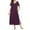 Purple, variant on Women's Pocket Nightshirt Dress Casual Short Sleeve Long Nightgown Ultra-Soft Full Length Patchwork Sleepwear Dress Loose Comfy Shirt Dress