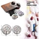 thumbnail image 4 of Caja de pastillas de metal redonda decorativa, caja de medicinas compacta de 3 compartimentos Kuyhfg Bienvenido a Kuyhfg, 4 of 4