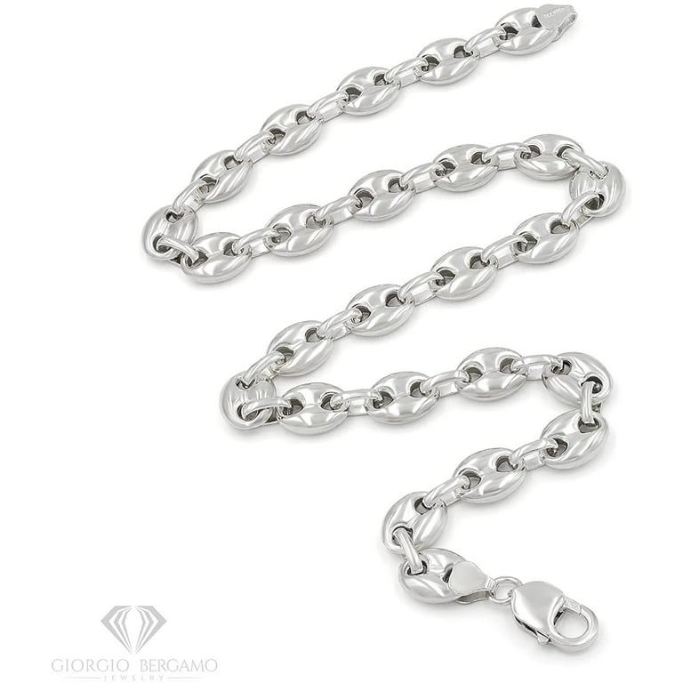 Men's or Women's 925 Sterling Silver Hollow Puffed 