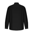 thumbnail image 5 of Stamzod Mens Long Sleeve Golf Shirts Button Down Ribbed Men Dress Shirts Loose Fit Plus Size Comfy Causal Beach Wedding Shirts, 5 of 6
