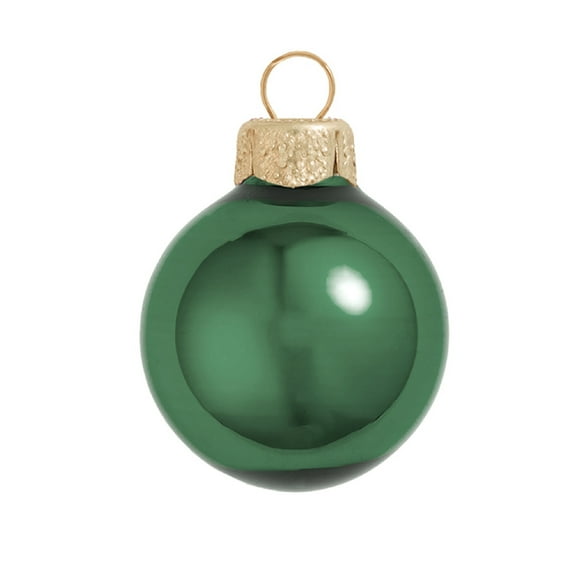 Whitehurst Shiny Finish Glass Christmas Ball Ornament - 7" (180mm) - Emerald Green