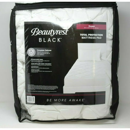 Beautyrest Black Total Protection Mattress Pad Queen - Walmart.com ...