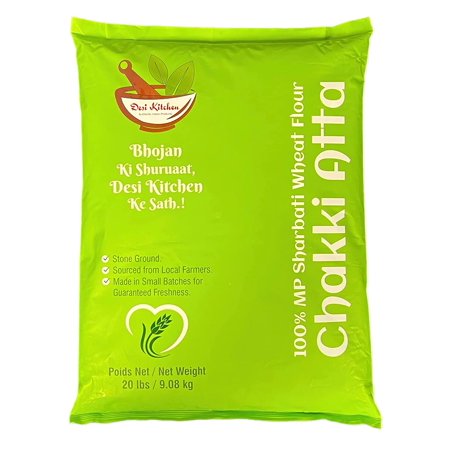 MP Sharbati Wheat Flour (Chakki Atta) 20lbs