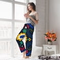 thumbnail image 5 of Naloa Colorful Mexican Flower Pajamas Pants for Women, Lounge for Women,Women’s Pajama Lounge Pants-X-Large, 5 of 6