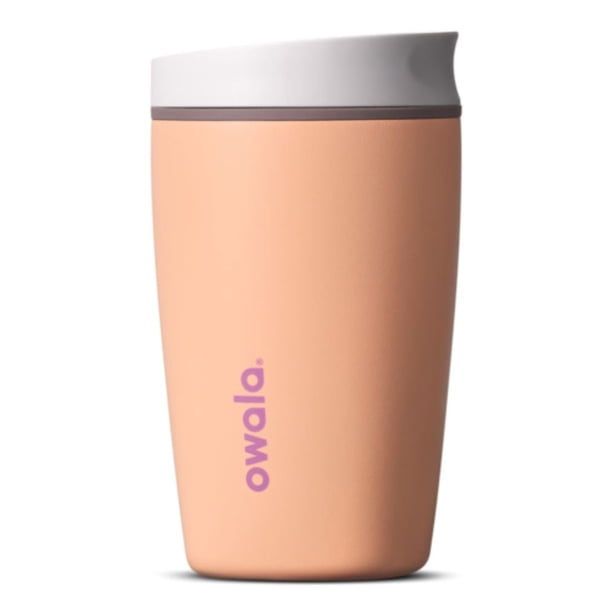 Vaso para café owala smoothsip de 12oz (354ml) de acero inoxidable térmico color peachy keen