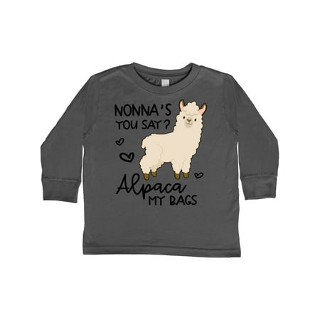 

Inktastic Nonna s You Say Alpaca My Bags Gift Toddler Boy or Toddler Girl Long Sleeve T-Shirt