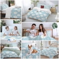 thumbnail image 6 of White Teal Daisy Bedding 3 Piece Duvet Cover Set California King, Spring Summer Floral Farmhouse Soft Microfiber Comforter Cover with Zipper Closure & Pillowcases, Wrinkle & FadeResistant Quilt Cover, 6 of 9