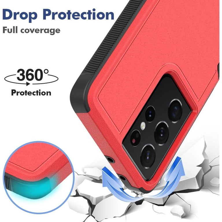 Galaxy S21 Ultra 5G本体とカバー3つと保護シール for Galaxy S21 Ultra 5G Case, Heavy Duty Protective Case with [3
