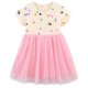 thumbnail image 1 of Vestido FreeLu con apliques de dibujos animados para niñas, algodón, verano, 7T, 1 of 7