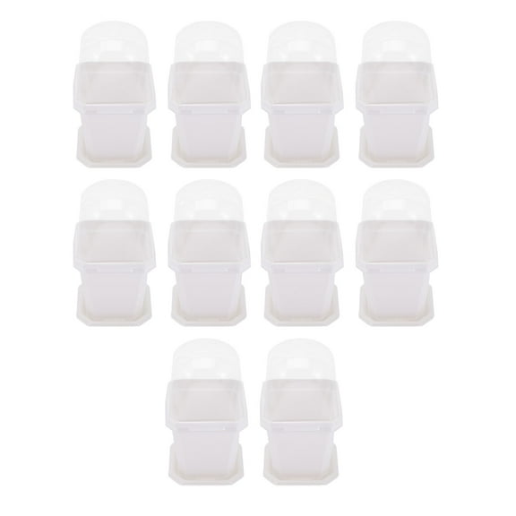 unbranded  10 Sets Clear Plant Pots Indoor Nursery Stuffed Flower