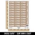 thumbnail image 2 of Expired Bold Border Top Bottom Sticker Set - Brown - Gloss Finish - 1.5" Small, 2 of 7