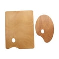 thumbnail image 4 of Worgeous 2Pcs Wooden Painting Tray DIY Art Painting Plate Creative Color Mixing Plate, 4 of 8