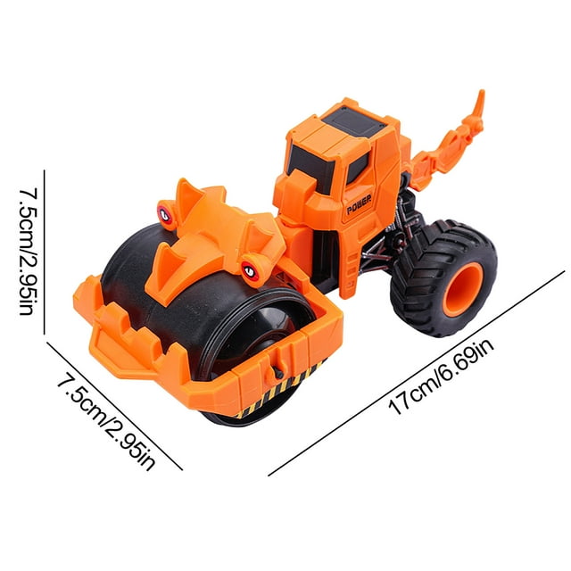 DPTALR Children's Toy Dinosaur Engineering Vehicle Toy Bulldozer Forklift Model Toy Giveaway Gift