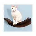 thumbnail image 2 of The Refined Feline, Lotus Leaf Cat Shelf, Mahogany, 2 of 6