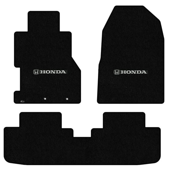Lloyd Mats Custom Fit Floor Mats for Honda Civic Si 3 Door Hatchback 2002-2005 LogoMat 3Pc Set Black
