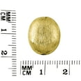 thumbnail image 2 of BG-173-10X14MM 18K Gold Overlay Oval Shape Brushed Bead, 2 of 2