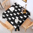 thumbnail image 2 of Happy Halloween Square Table Cloth Wrinkle Resistant Washable Table Covers Horror Pumpkin Ghost Table Cloths for Halloween Birthday Wedding Graduation (52x52 Inch), 2 of 6