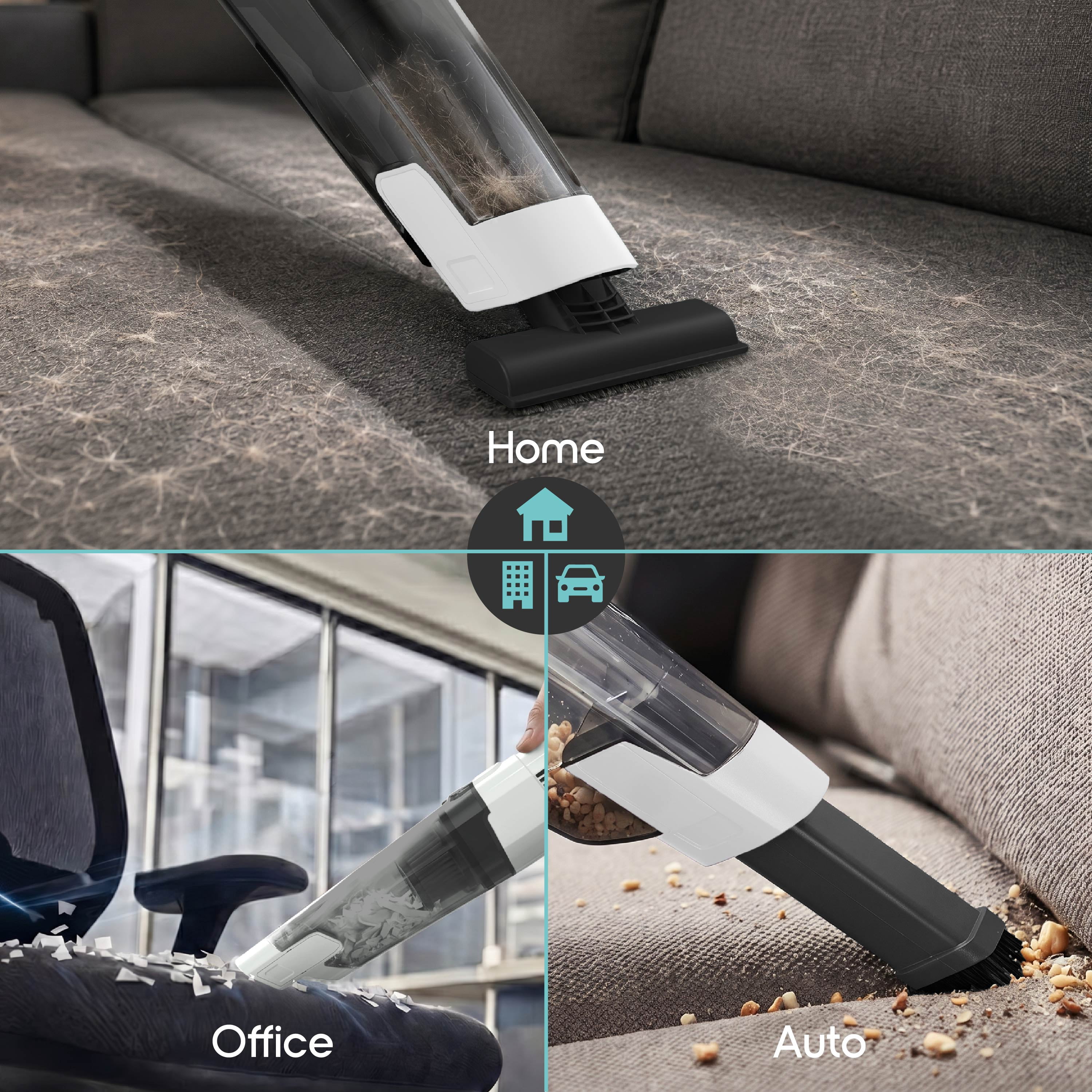 IonVac PowerMax Hand Vacuum, 5V Cordless Handheld Vacuum Cleaner with Multiple Attachments, Model #30838