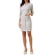 thumbnail image 1 of Vestido Tweed INSPIRE CHIC para Mujeres Vintage de Manga 3/4 Vestido de Trabajo Tipo Sheath L Multicolor Azul, 1 of 6